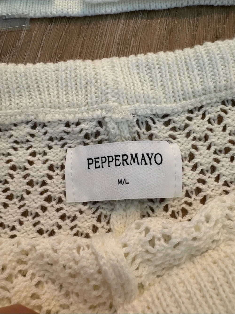 Peppermayo lightweight openwork